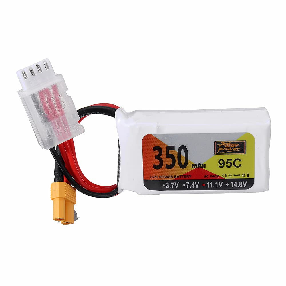Kingduo 11.1V 350Mah 95C 3S Lipo Battery Xt30 Plug For Cine Whoop Drone