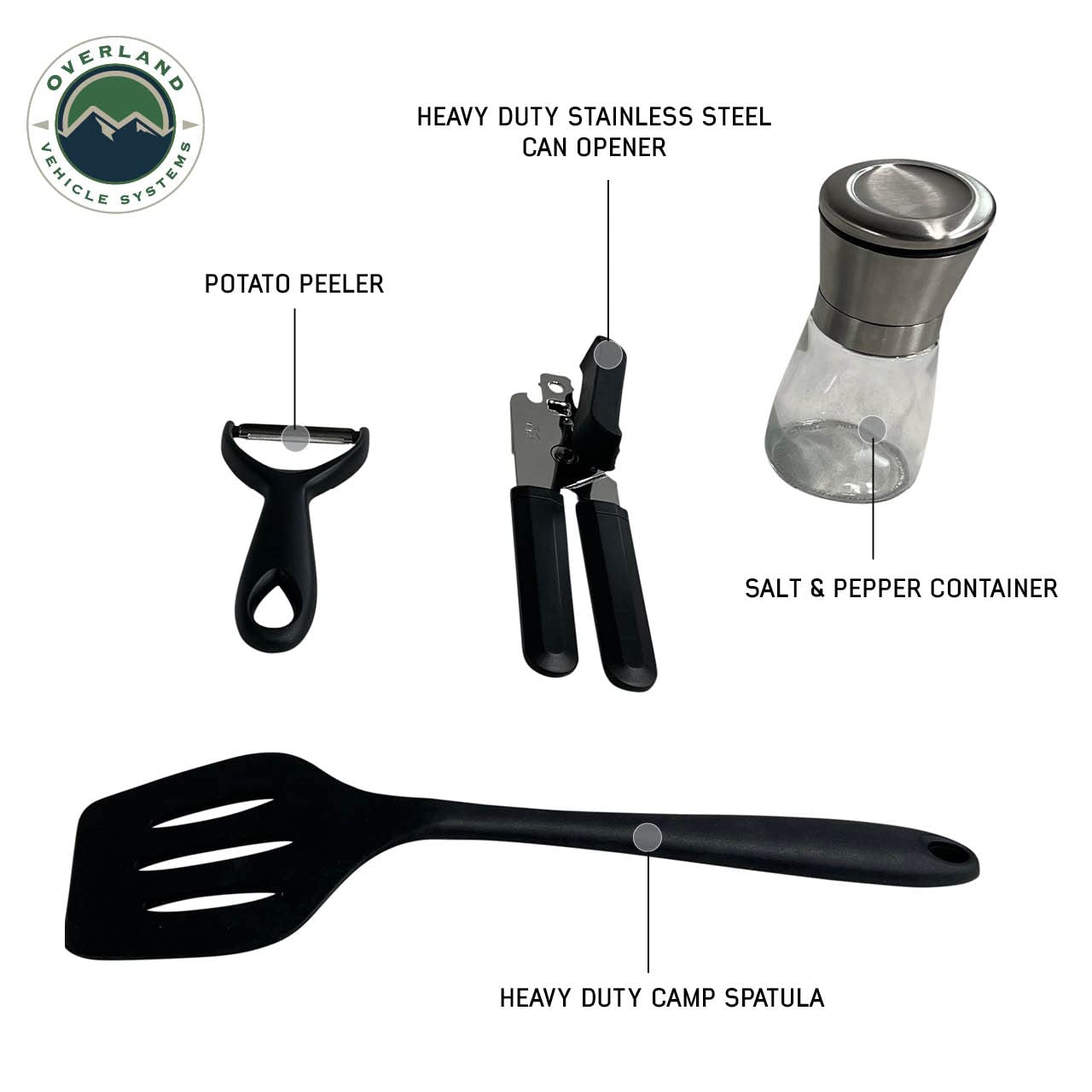 Overland Vehicle Systems CP Duty - Sistema de cocina Glamping de 39 piezas