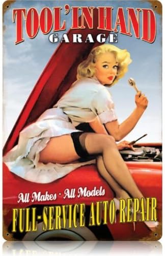 Tools Pin Up Amazon.com: Tool n Hand Pinup Girls Vintage Metal Sign - Victory ...