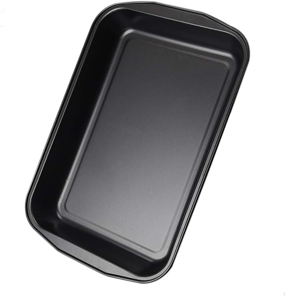 Black Large Rectangular Baking Pan Carbon Steel Non-stick Cake Mold Oven Baking Pan，17 inches