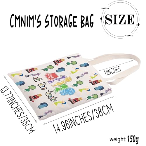 Bolso tote con personajes de dibujos animados y expresiones emocionales, CMNIM, para mujer miniatura 4