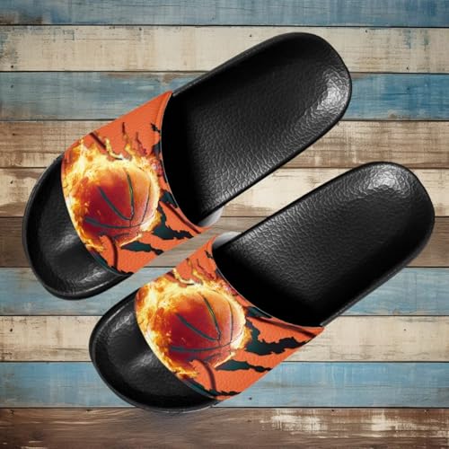 Image of Footwear for Mens Open Toe Athletic Sandals Anti-Slip Sole Slide Sandals Pillow House Flat Shoes Comfortable Slip On Slippers for Indoor & Outdoor