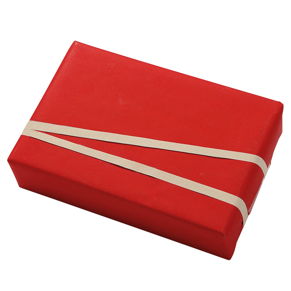 Doppelseitiges Geschenkpapier Kraftpapier eine Seite Rot, eine Braun 70 cm x 50 m Geschenk-Verpackung