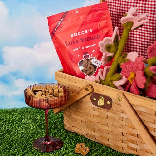 Bocce\'s Bakery Love Struck Valentine\'s Dog Treats - Wheat-Free, Natural Soft & Chewy Cookies Made with Real Ingredients - Baked in The USA, 6 oz - Thumbnail 4