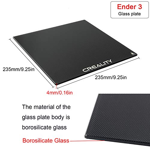Creality Ender 3 Lit en verre amélioré 235 x 235 x 4 mm 2 Creality Ender 3 Lit en verre amélioré 235 x 235 x 4 mm – Image 3