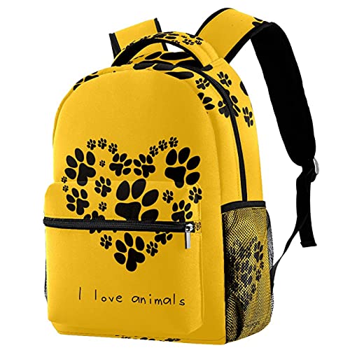 Mochila para portátil de viaje grande con estampado de perro