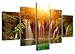 Produktbild Visario Leinwandbilder 5503 Bild auf Leinwand Wasserfall, 160 x 80 cm , 5 Teile