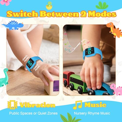 Image of Toddler Potty Training Set - Potty Training Watch with Musical /Vibration Countdown Alerts, Fun Board Book, Progress Chart & Reward Stickers - Interactive Potty Training Kit for Kids Ages 2-6