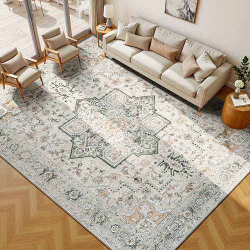 Lessymo 8×10 Area Rugs Washable for Living Room...