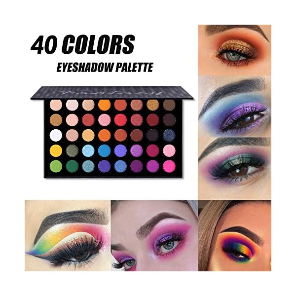 40-Colors-High-Pigmented-Shimmer-Matte-Eyeshadow-Makeup-Palette-Full-Spectrum-Artist-Glitter-Metallic-Waterproof-Creamy-Blendable-Eye-Shadow-Cosmetics-Color-1 CHARMCODE 40 Colors High Pigmented Shimmer Matte Eyeshadow Makeup Palette Full Spectrum Artist Glitter Metallic Waterproof Creamy Blendable Eye Shadow Cosmetics (Color 1)