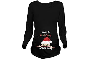 Christmas Women Maternity Tee Top Cute Funny Grinch Pregnancy Announcement T Shirt