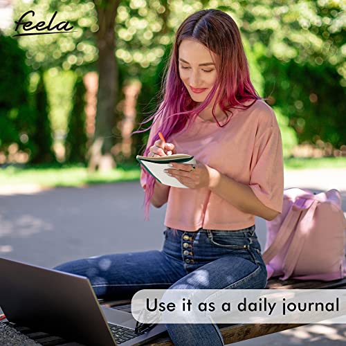 16-Pack-Soft-Cover-Journal-Bulk-Feela-Lined-Notebooks-College-Ruled-for-Work-for-Women-Girl-Writing-Blank-Travel-Journal-Note-Taking-Notebook-School-Business-Supplies-82-x-55-A5-Dark-Green