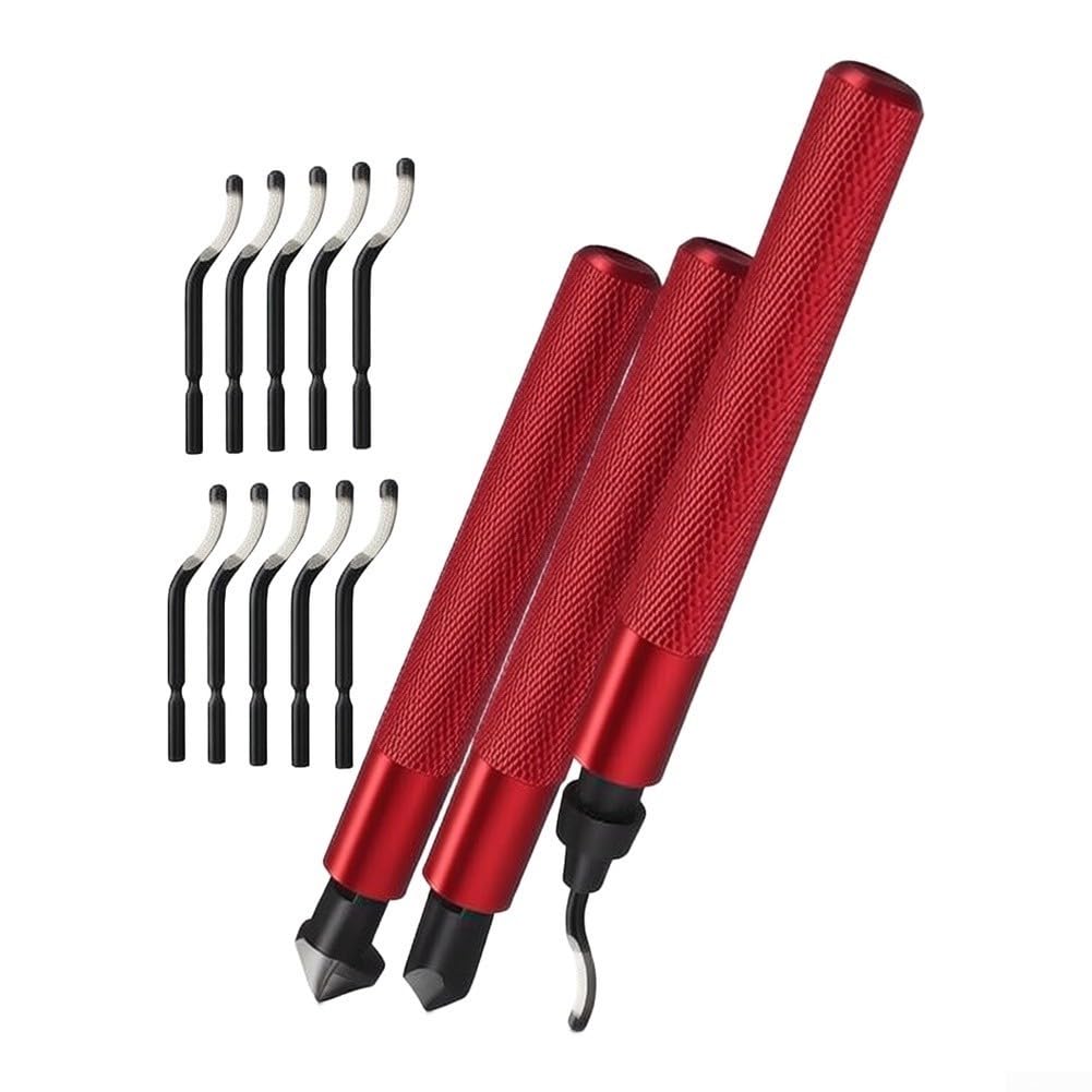 Handentgrater HSS Stahl 4.65 Zoll Ergonomisch(3pcs Set)