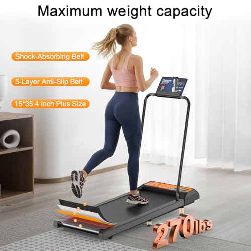 Image of Walking Treadmill Pad with Incline Handle Bar