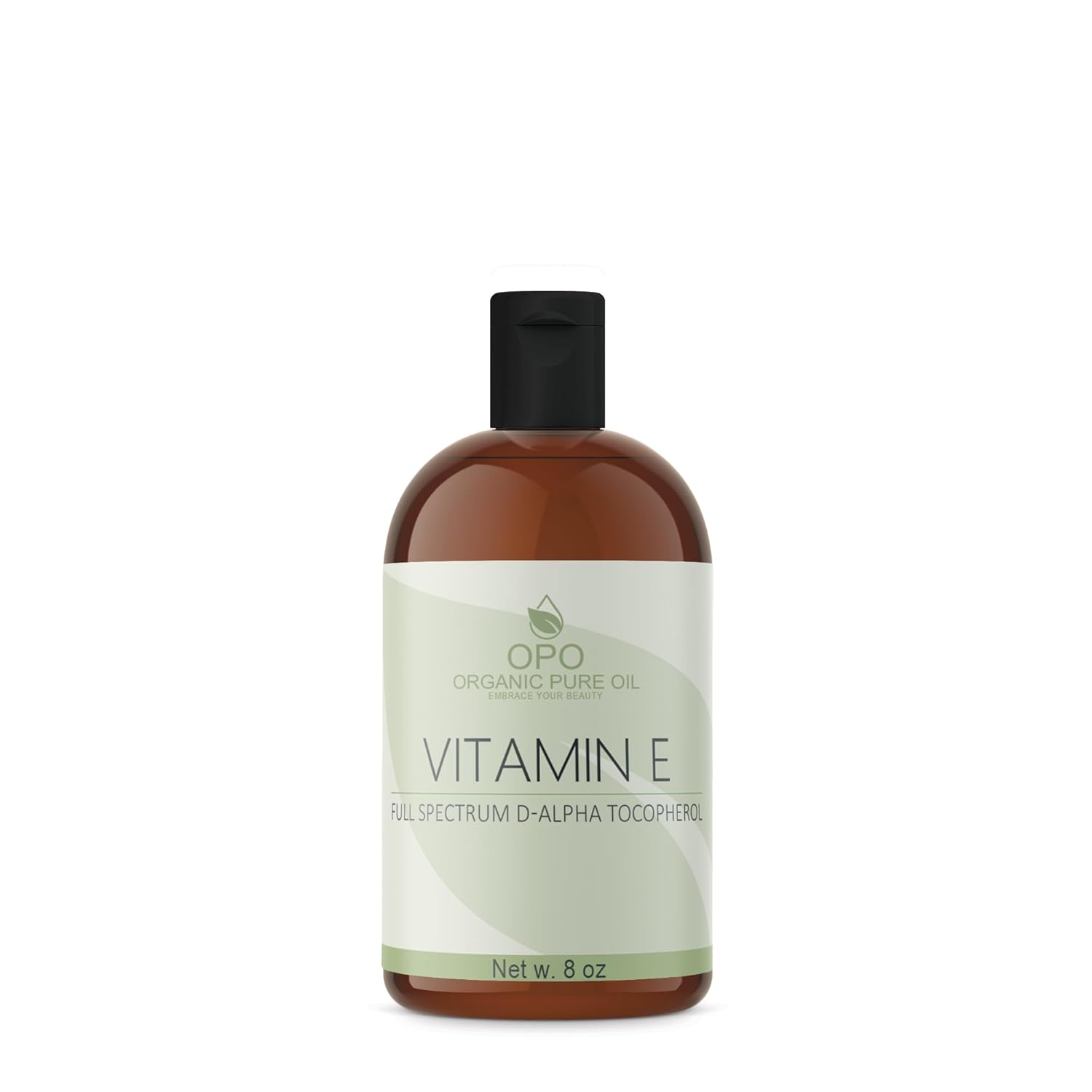 OPO Vitamin E Oil - Pure Full Spectrum D-Alpha Tocopherol Derived from Wheat Germ, Soy-Free for Hair Skin Face Body Nails Cuticles Antioxidant (8 oz)