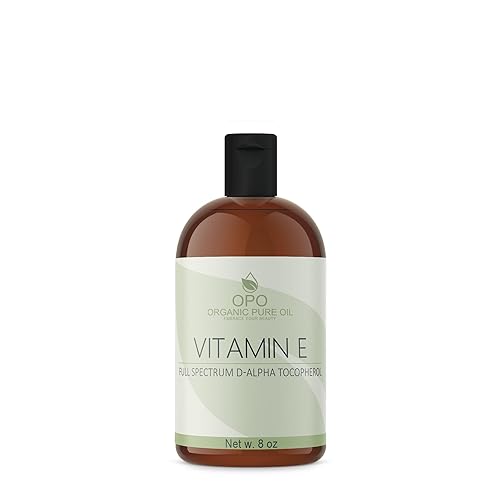 Aceite de vitamina E, 100% puro de espectro completo D-alfa tocoferol 75,000 UI, derivado de germen de trigo, sin soya para cabello, piel, cara,
