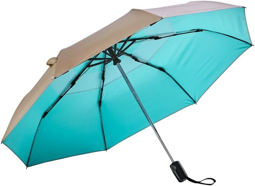 Coolibar 42 Inch Sodalis Travel Umbrella - UPF 50+ Sun Protection - Vrae