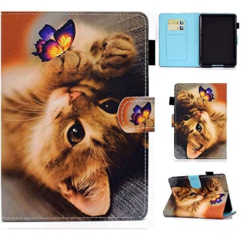 Bspring Case for 6.8" Kindle Paperwhite (11th Generation-2021 E-Reader) and Kindle Paperwhite Signature Edition, Light Shell Cover with Auto Wake/Sleep,Cat Cover