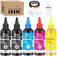 Hiipoo Sublimationstinte Nachfüllpackung für ET2400 ET-2720 ET-2760 ET-2800 ET-2803 ET-2850 ET-4800 ET-15000 ET-3760 Tintenstrahldrucker, Transferpresse auf Tassen, T-Shirts, Kissen, 500 ml
