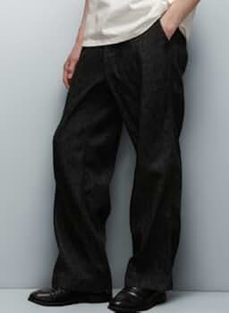 G06284 美品 Schott ネップデニム パンツ：32 ブラック G06284 美品 Schott ネップデニム パンツ：32 ブラック - メルカリ