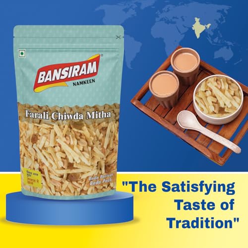 Image of Bansiram Namkeen Farali Chiwda Mitha 350g | Sweet Fasting Special | Dry Fruit Upvaas Mixture | Indian Upwaas Snacks | Healthy & Delicious Diabetic-Friendly Fasting Snack