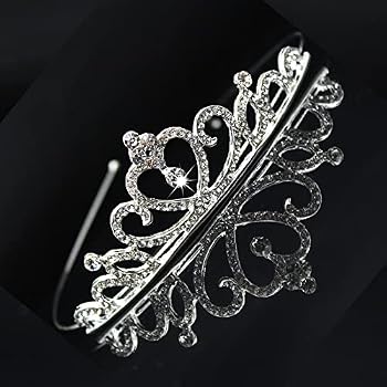 Diadème de Mariage en Strass Diadème en Cristal avec