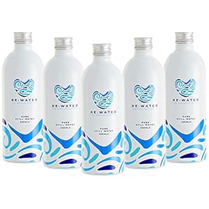 Re:Water Bronwater, Natuurlijk Bronwater, Fles van 100% Gerecycled Aluminium, Verpakt per 12 stuks (12 x 500 ml…