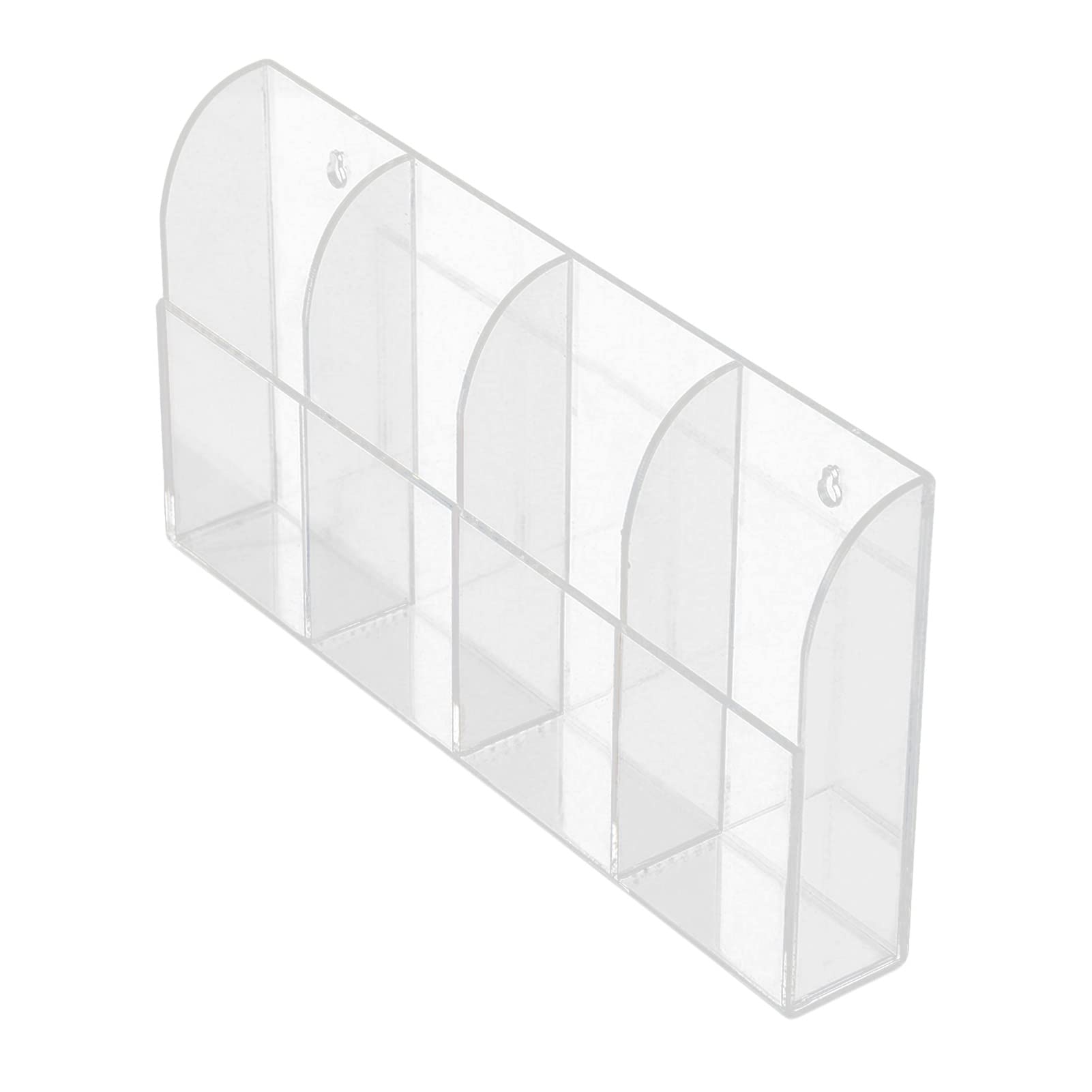 BigKing Transparent Remote Holder, Acrylic Wall Mounted Remote Control Holder, Remote Control Organiser, Wall Holder Storage Box, Storage Box Wall Mount