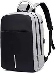 Mochila Executiva Antifurto Masculina Feminina Impermeável com Cadeado e Entrada USB – Para Notebook até 15,6' Trabalho Viagem Escola