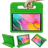 【PROTECCIÓN COMPLETA Y ACCESO FÁCIL】Cubra completamente la parte posterior, los lados y se extiende sobre la superficie de la pantalla. Pantalla protegida de caídas caídas con bisel de pantalla elevado. Recortes para un acceso claro a todos los botones, puertos, altavoces y cámara trasera de la carcasa de la tableta Samsung Galaxy Tab A 10.1 2019.