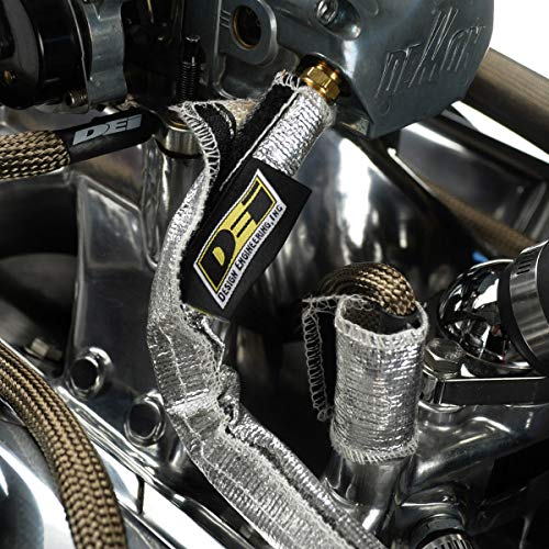 Design Engineering Heat Shroud™ – 1/2" – 3/4" I.D. x 3 ft Aluminized Line Sleeving | High-Temperature Protection | Hook & Loop Closure by Design Engineering - Image 2