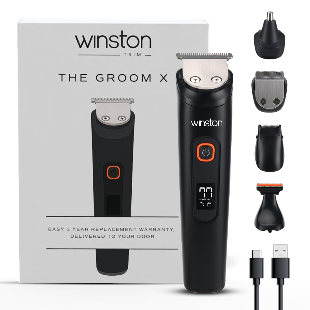 Winston Groom X 5 in 1 Grooming Set for Men with 8 Length Attachment C