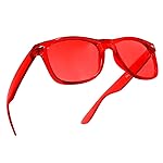 Red Color Therapy Glasses for Chakra Healing, Chromotherapy, and Mood