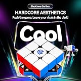 GAN V100 Maglev UV Speed Cube 3x3 Magnetic, Omni-directional Positioning 64g Lightweight Speedcube Brain Teaser Puzzle Fidget Toy for Kids Adults, 55mm Black Inner Surface - Image 8