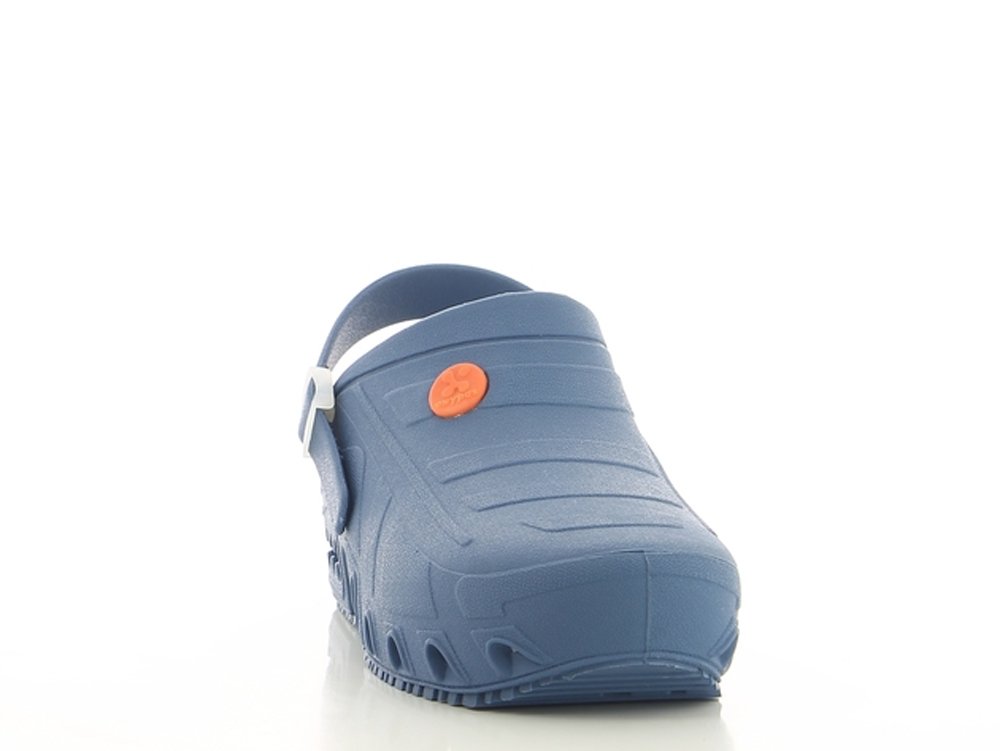 Safety Jogger Hospital Clog Women - lekkie buty robocze w autoklawie dla mężczyzn, idealne do opieki zdrowotnej, antypoślizgowe, antystatyczne i amortyzujące wstrząsy, NIEBIESKI, 42.5 EU