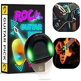 LED Light Up Guitar Picks – Glow-in-the-Dark, Replaceable Button Cell Battery, Customizable for Electric & Acoustic Guitars, Firefly Guitar Accessories, Cool Guitar Picks for Musicians(Green)