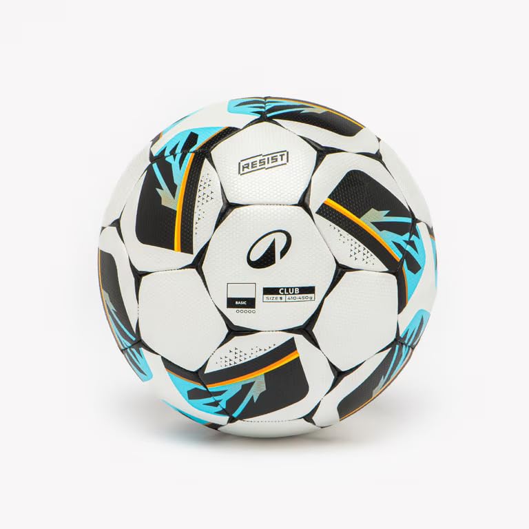 Image of Kipsta Premium Size 5 Approved Basic Football Club Hybrid Professional Match Ball (White)