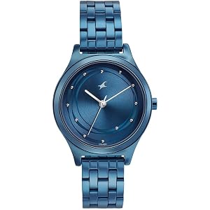 Fastrack Stunners Quartz Analog Blue Dial Metal Strap Watch for ...