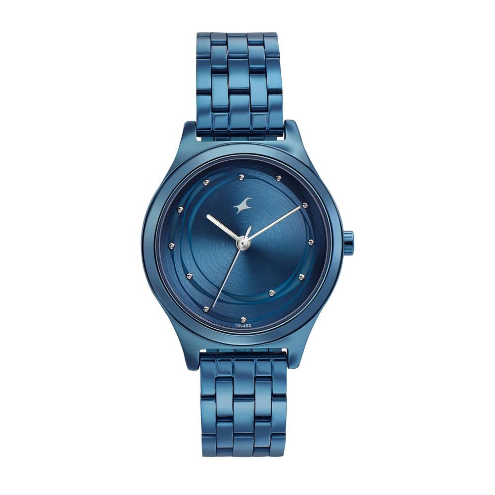 Fastrack Style Up Analog Blue Dial Blue Stainless Steel Strap Watch for Girls – NS6152QM01