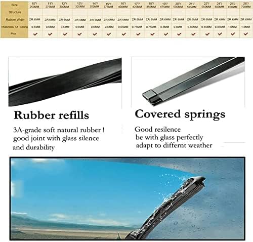 Miniatura 6 de TWSIT 1 juego de brazo de limpiaparabrisas trasero, apto para Mazda CX-3 CX3 2015-2020 2021 10 pulgadas/9.843 in repuesto de la cuchilla de brazo