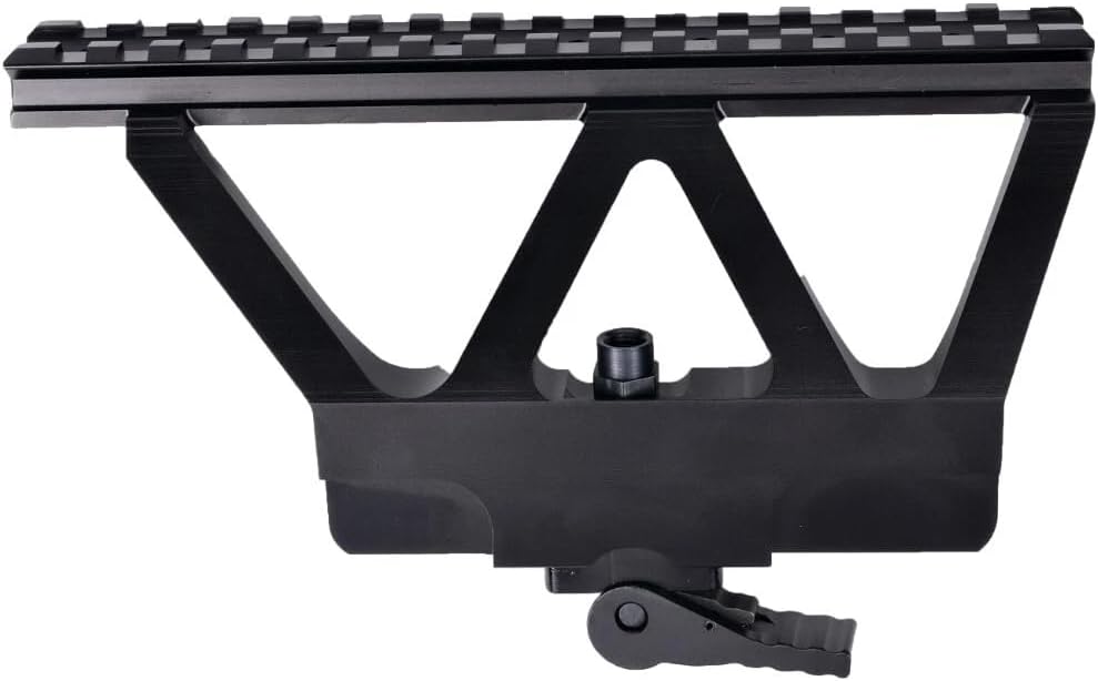 Side Scope Mount - Quick Detach Scope Mount Side Picatinny Rail Mount for Red Dot Sights Scopes - 20mm Standard Rail Mount