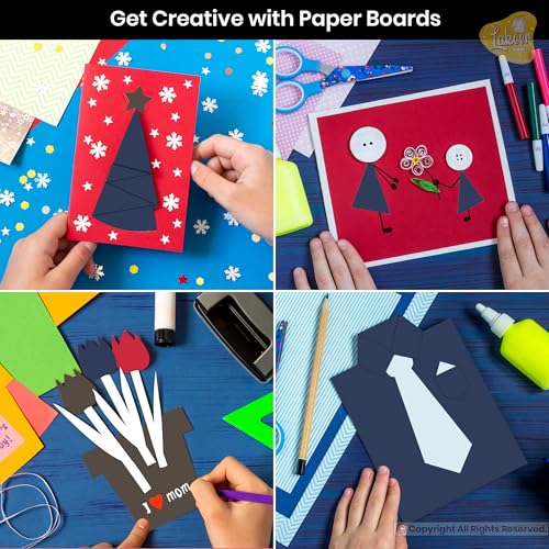 Image of Lakeer A3 Dark Brown Color Board - Cardstock Paper Board, Hardboard | 600 GSM - Pack of 5 Pcs | for Scrapbooking, Art, Craft, Poster, DIY, Etc.