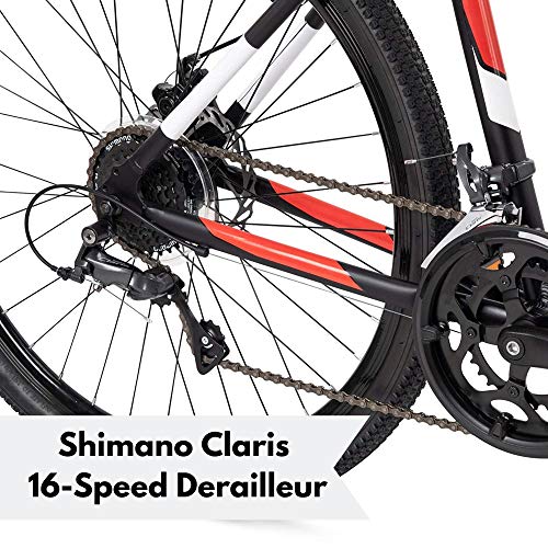Royce Union Gravel Bike RMG 27.5\" Wheels and 19\" Frame, Lightweight Aluminum w/ Shimano, 16 Speed