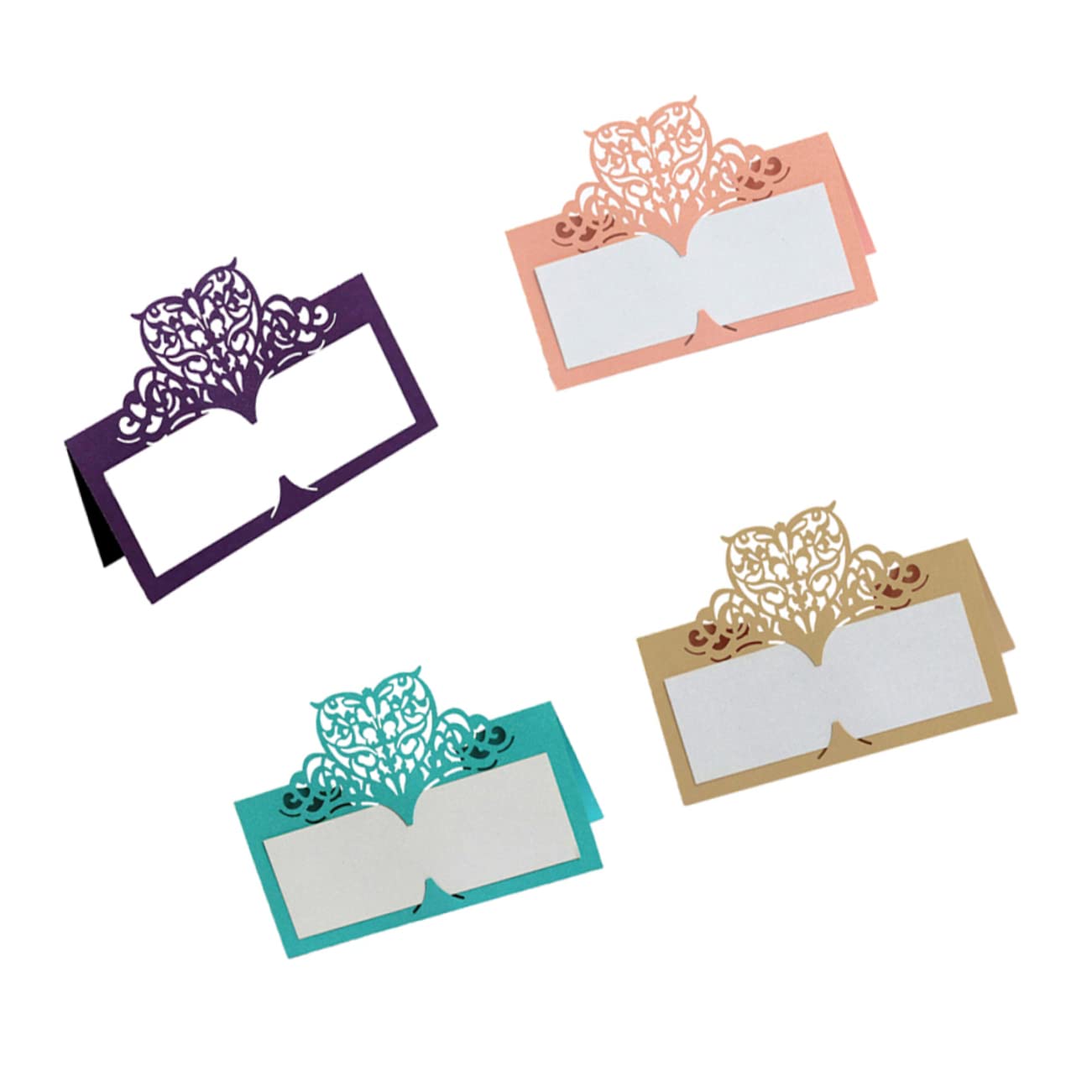 TOPBATHY 150stücke Vintage Platzkarten Aus Papier Im Herzdesign Elegante Tischkarten Für Hochzeiten Und Feiern Beige Für Cafés Restaurants Und Besondere Anlässe