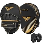 Stealth Sports Boxing Pads – Durable Curved Punching Pads – Ventilated Focus Mitts for Training -...