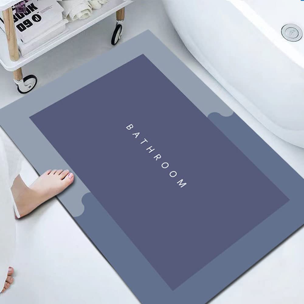URbazaar Diatom Bathroom Mat, Anti Slip Bath Mat, Quick Drying, Super Absorbent, Easy Cleaning,Floor Mat, Door Mat,Used for Bathroom, Toilet, Kitchen Entrance(60x40cm).