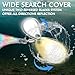 TRUSCEND Wide Search Cover Vibe Tail Spinner, Easy Catch Fishing Lures with Vibrating, Swimming, Jigging Action, BKK Super Slide Sharp Hook, Accurate Long Cast Fishing Spinner for Bass, Trout 1/4oz