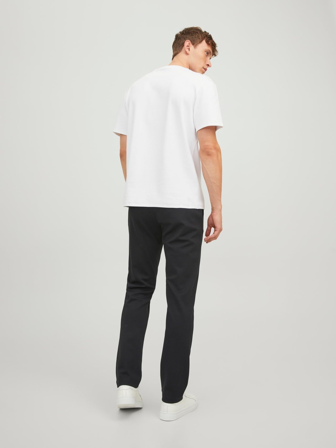 JACK & JONES Pantalones Hombre Pack de 2 – Chinos Slim Fit, Ropa Casual y de Vestir, Cómodos y Modernos, Tiro Medio, Poliéster y Viscosa, Elegantes y Transpirables