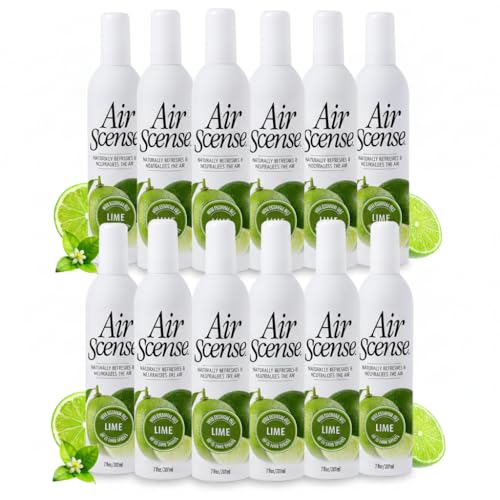 Image of Air Scense Lime Natural Air Freshener, Room Spray, 12 Pack