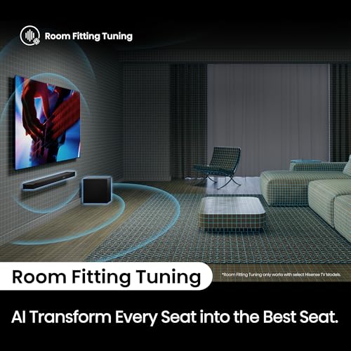 Hisense AX3120Q 3.1.2ch Soundbar with Wireless Subwoofer, Up-Firing Speakers, Dolby Atmos, DTS:X, Bluetooth 5.3, HDMI eARC, Roku TV Ready, App Control & Remote Control, 7 EQ Modes, Hi-Concerto - image 6